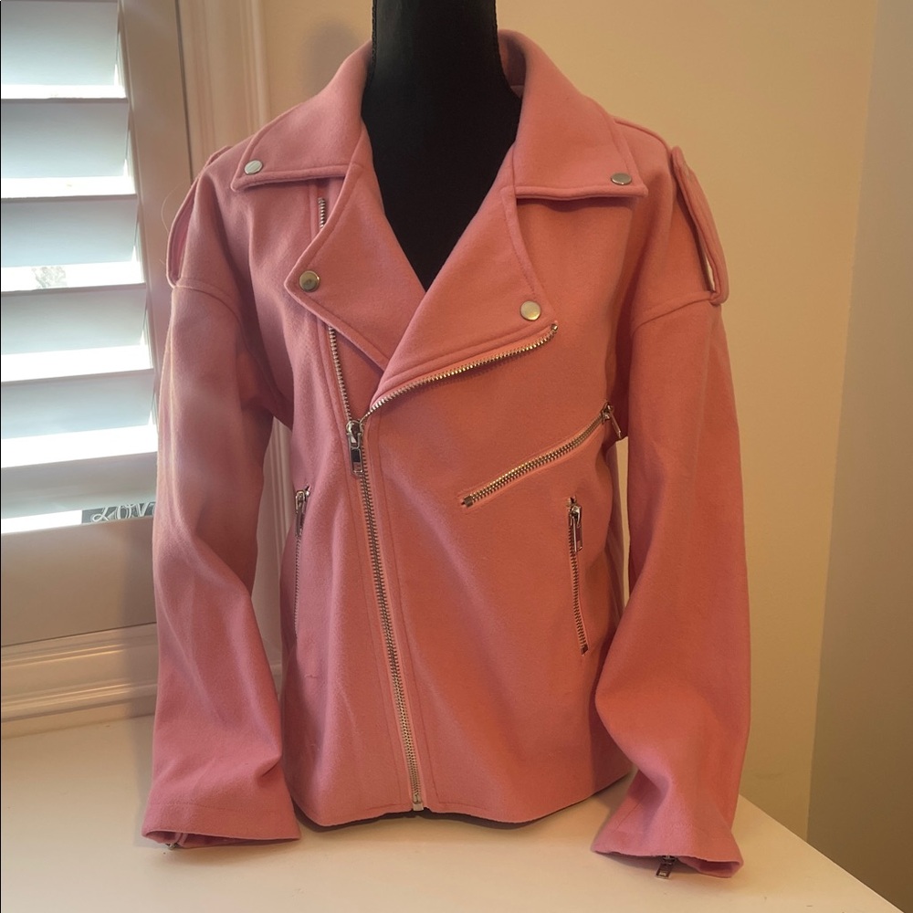 Pink Women's Moto Jacket